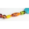 RAR : vechi colier tuareg " african glass trade beads ". Niger. Agadez